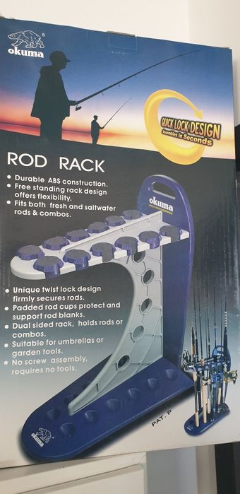 Стойка за въдици ,оргинална Okuma,излагане,съхранение