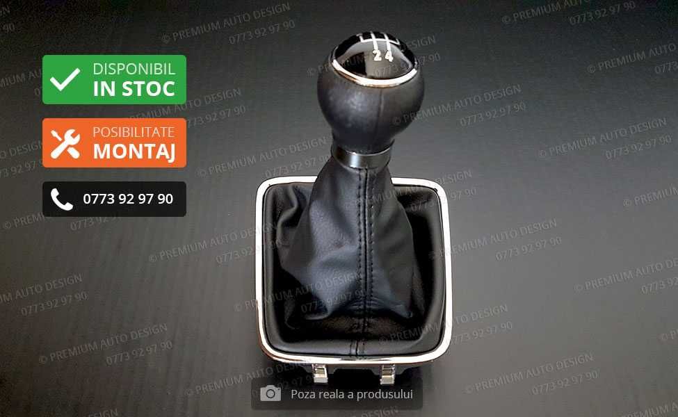 Schimbator viteze PIELE NATURALA - VW Tiguan / Golf Plus