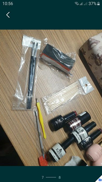 Kit manichiura pedichiura semipermanenta sau cu gel, accesorii