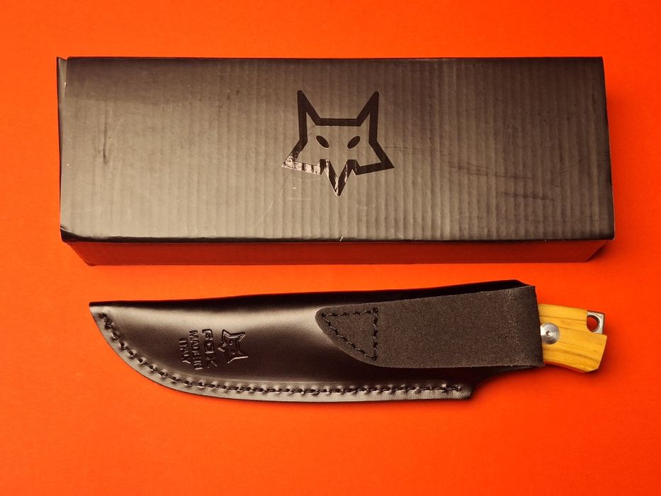 Ловен нож FOX с кожена кания ПРОМОЦИЯ