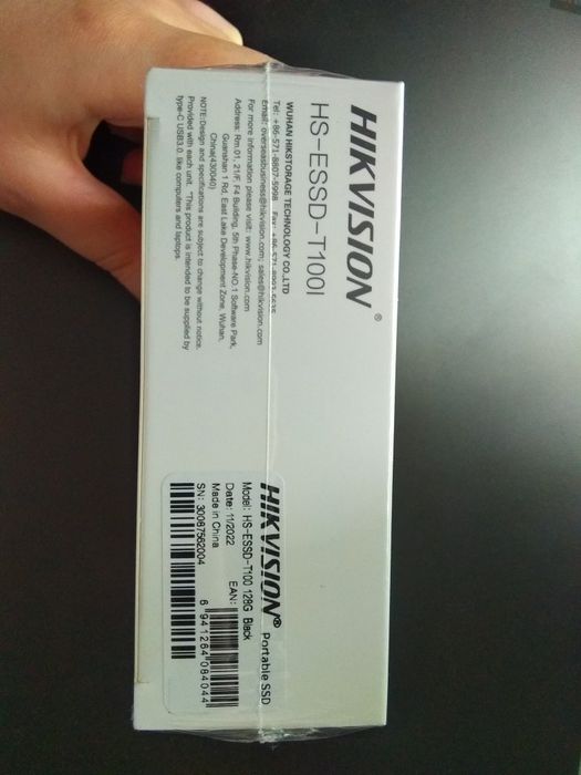 Внешний SSD накопитель 128 GB, Hikvision T100I
