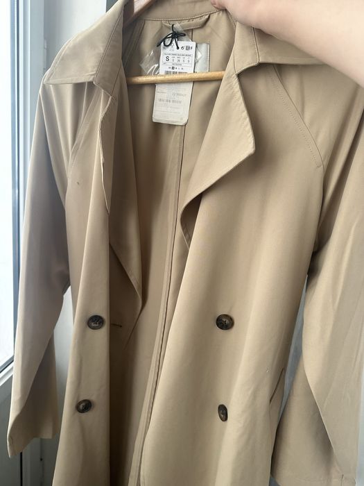 Тренч новый бежевый