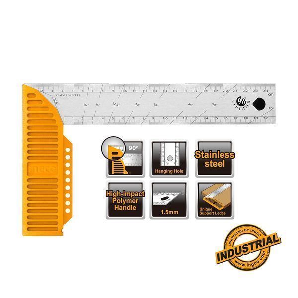 Ъгломер с линийка 300/40 мм ingco