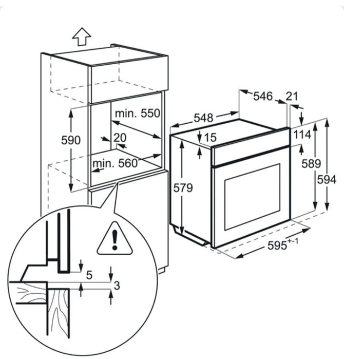 Cuptor electric incorporabil Electrolux EOA75450OX clasa A  72 litri, 9 functii grill  convectie autocuratare catalitica, timer, 2780 W, inox