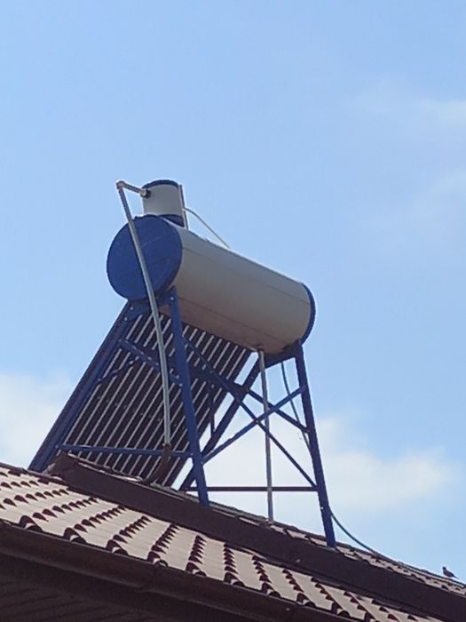 Vand sistem solar încălzit apa,panou,tuburi vidate,inox,cu instalație