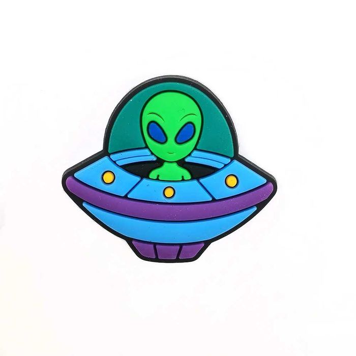 Set 20 Pini PVC Accesorii pentru Crocs Saboti Jibbitz, Model Astronaut