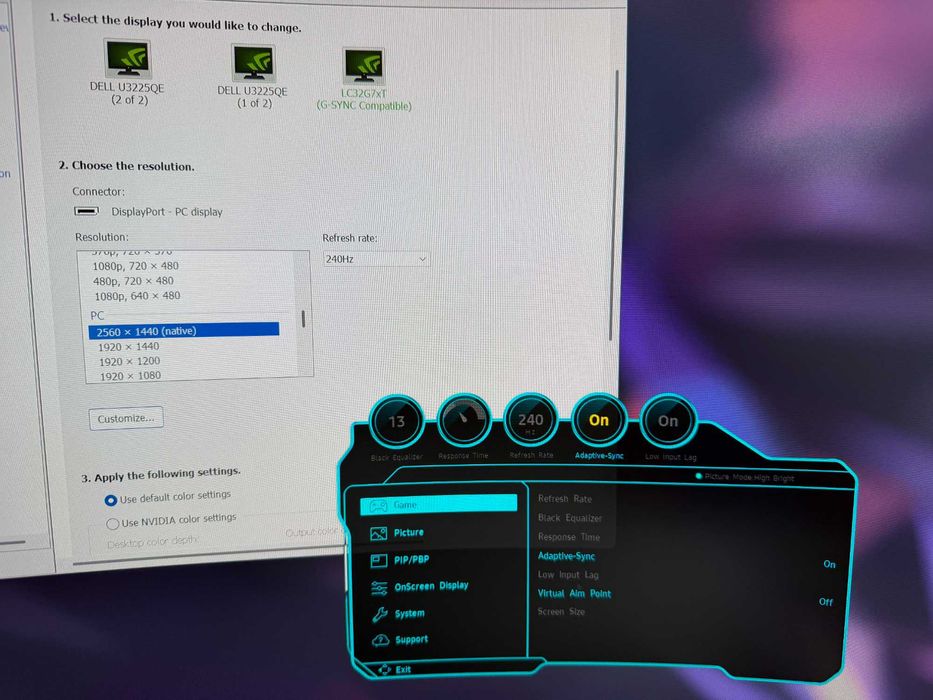 Samsung Odyssey G7 C32G75T 32 inch curbat 1000R 240Hz 1ms