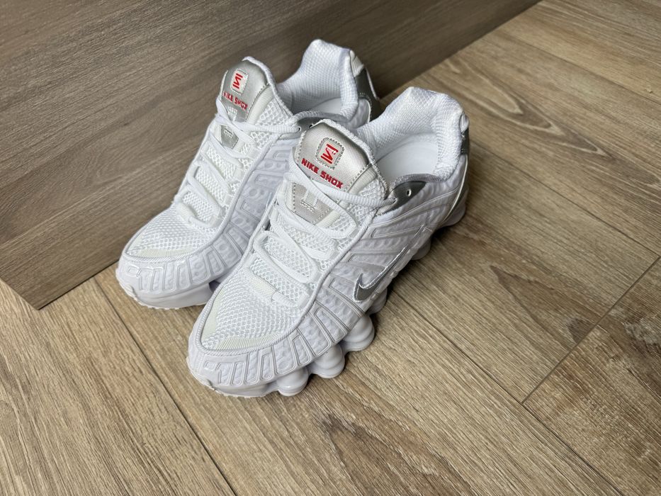 Nike Shox TL White Metallic Silver