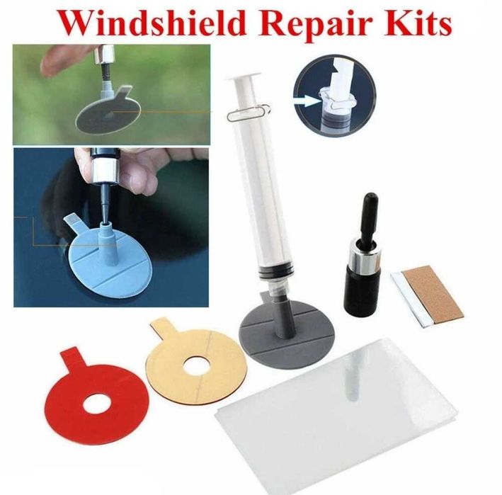 Kit reparatie parbriz ciobituri fisuri , reparație și fixare rapida
