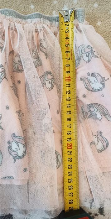 Fusta din tull, cu imprimeu unicorni , măsura 98-104