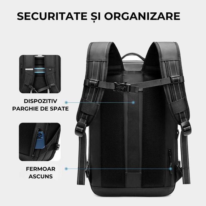 Rucsac de calatorie cu Vacuum, Bagaj de mana, Rucsac Multifunctional