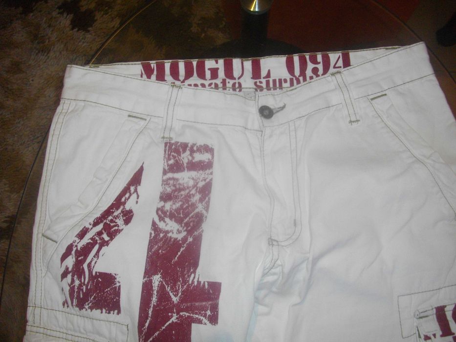 Мъжки №30-Маркови Бели 7/8 Панталони-Летни-Mogul  094-Спортни-Памук