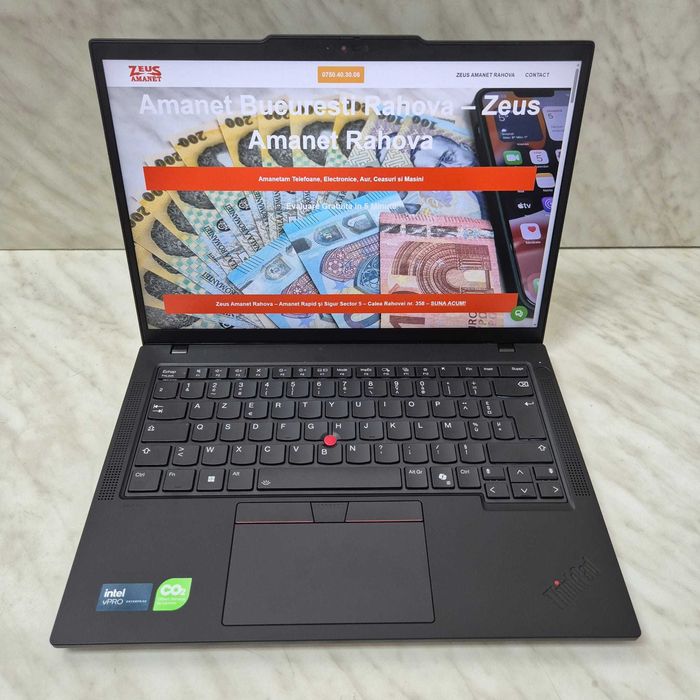 Lenovo Thinkpad T14 Gen 5 Ultra 7 165u 32gb 256gb fara incarcator Zeus Amanet Rahova 35260