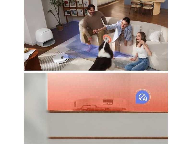 Робот Прахосмукачка с Моп Roborock Qrevo Curv,  18 500 Pa