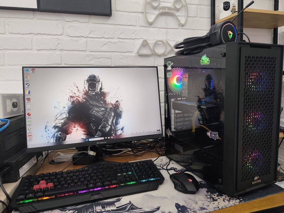 Игровой компьютер в сборе