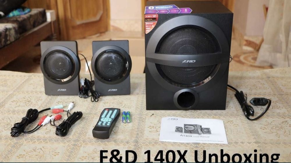 продам новый F&D A140X/USB/Bluetooth/Sd card/AUX/37 ватт/пульт ДУ/