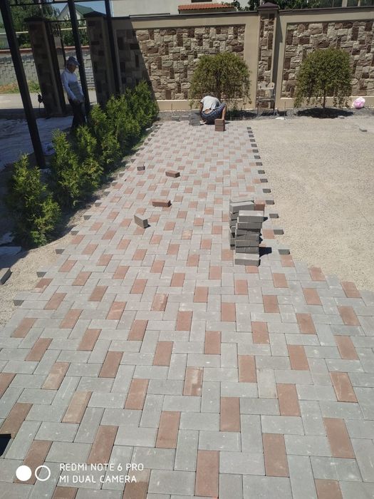 Укладка брусчатка,плитка