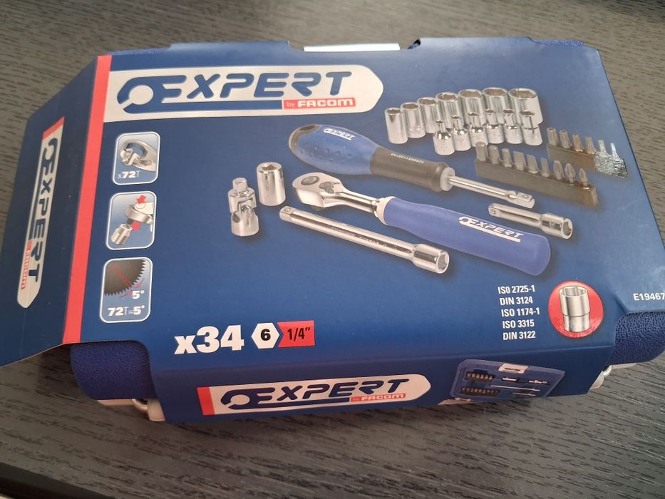 set de chei tubulare și accesorii de 1/4" expert facom