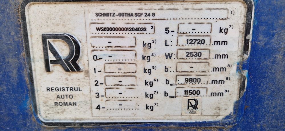 Semiremorca container Schmitz extensibila 20 40 45 picioare din 2004