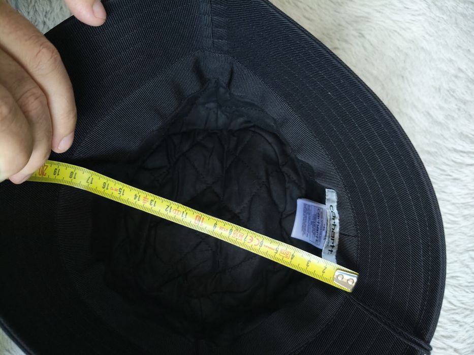 Carhartt Leroy bucket hat unisex culoare negru mărimea S-M noua originala