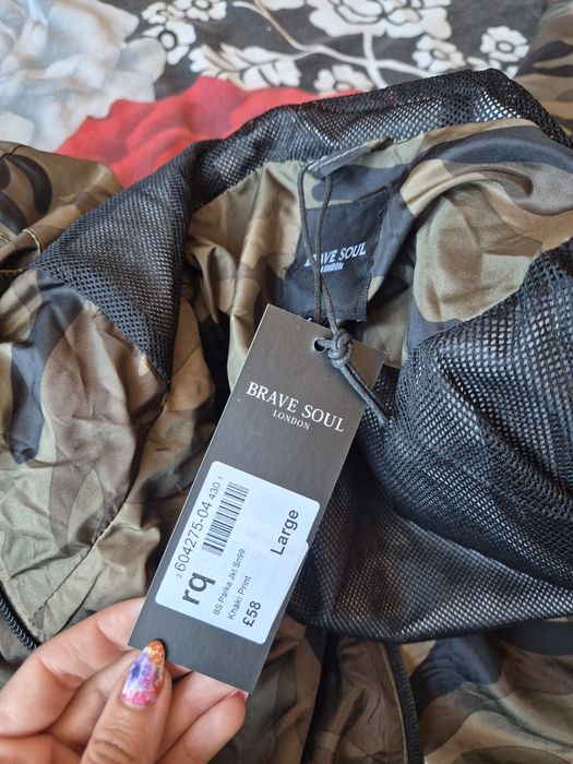 Мъжка тънка парка, ветровка камуфлаж ХЛ