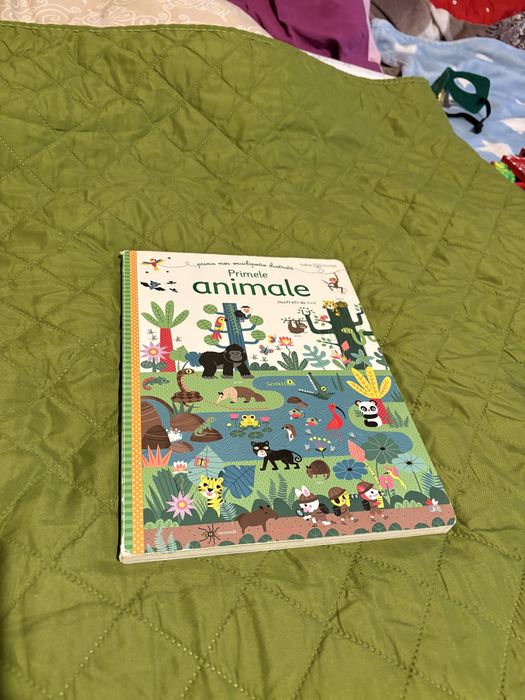 Carte ilustrată copii “Primate Animale” - stare bună, distractivă!