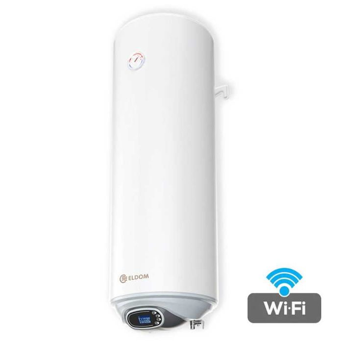 Вертикален бойлер ЕЛДОМ 80 литра, с електронно Wi-Fi управление