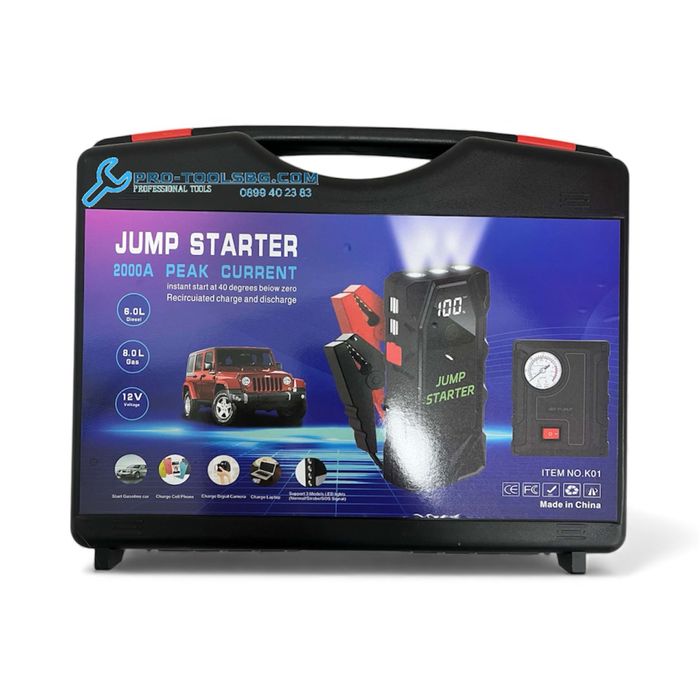 Стартерно Устройство 2000А с Компресор и фенер.