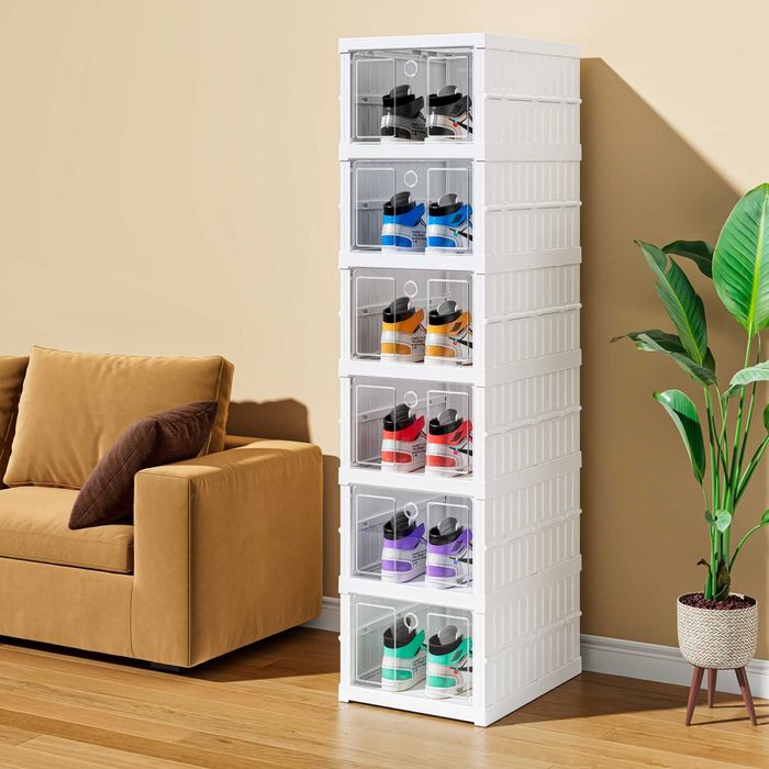 Складной органайзер для хранения обуви Стеллаж для обуви из пластика