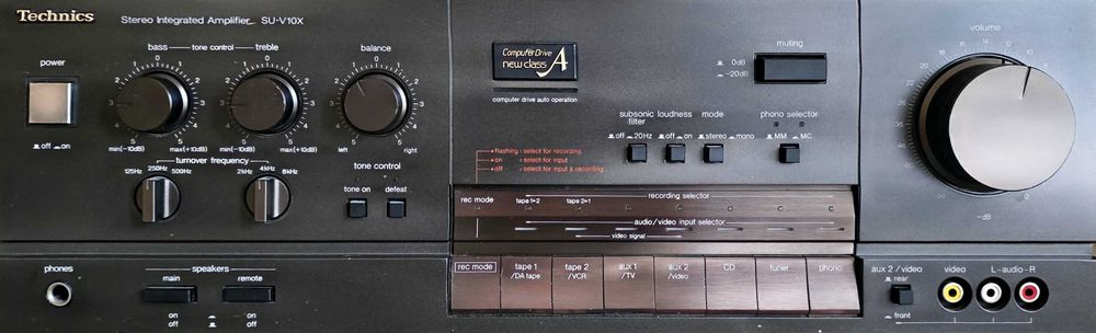 Топ модел стерео усилвател Technics SU-V10X (Computer Drive New Class A) – 150W