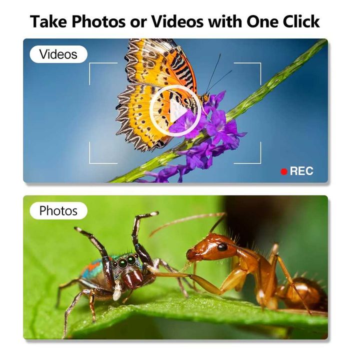 Портативный электронный микроскоп с подставкой