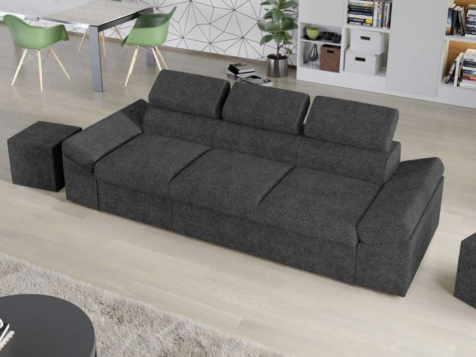 Canapea Extensibila Magic Plusata Gri Inchis - Transport Gratuit