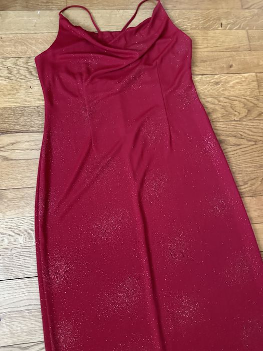 set rochie de seara si sandale piele