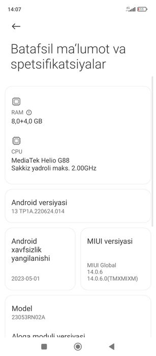 Redmi 12 xolati yaxwi uzm iwlatganman