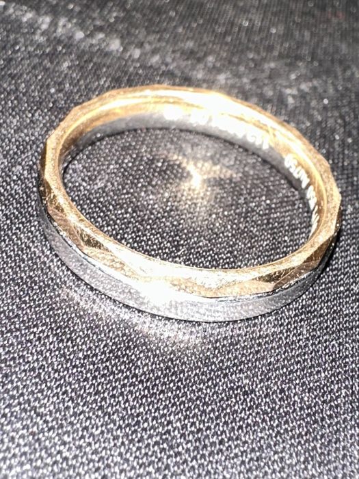 Inel Aur Si Platina Roz 18k 8 grame ! Marime 61