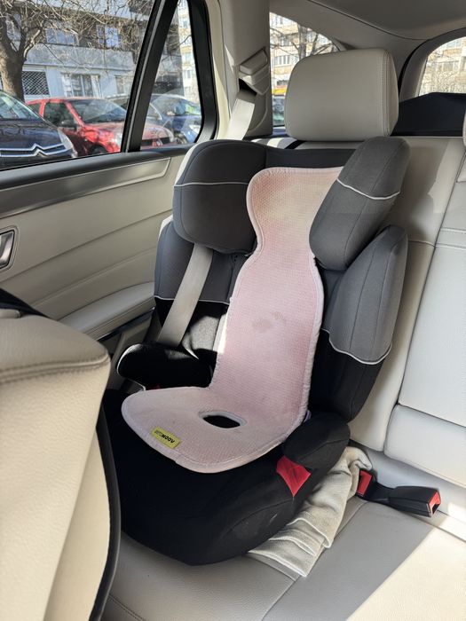 Cybex Стол за кола Aura Fix Cobblestone (9-36 кг)