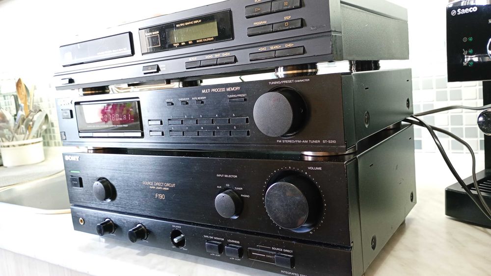 SONY уредба усилвател тунер сд плеър цд плеар cd player tuner amp сони система