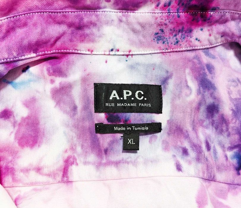 APC Дамска многоцветна Tie Dye луксозна бяло / лилаво / розово размер XL
