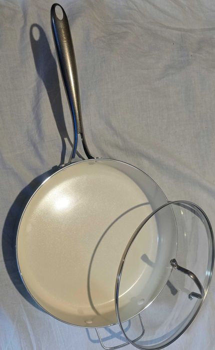 GreenLife 30 см тиган за соте 4,8 л керамичен незалепващ от Англия