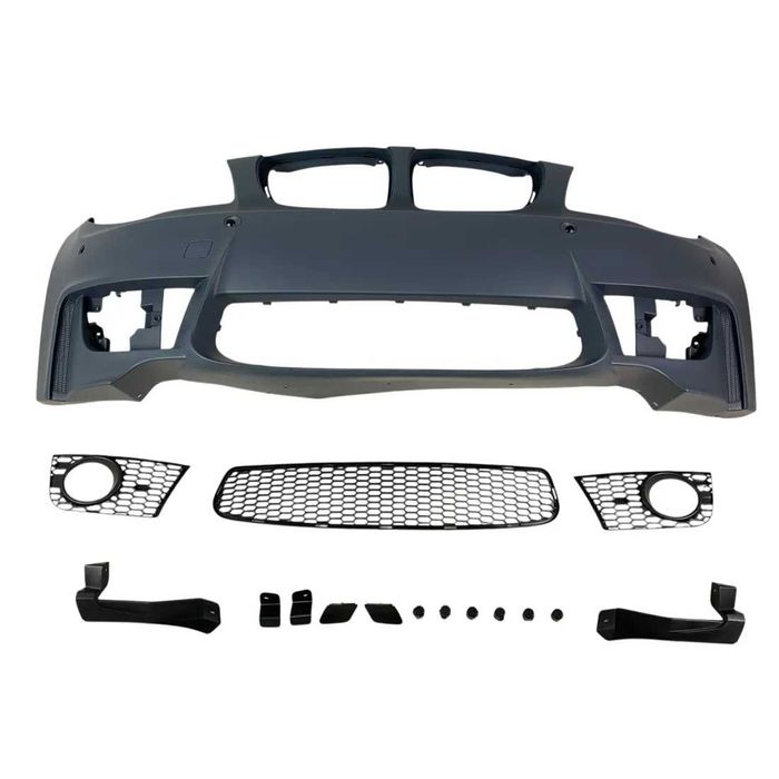 Предна броня BMW E87 (2007–2011) – M1 дизайн с отвори за халогени, бмв е87 м1