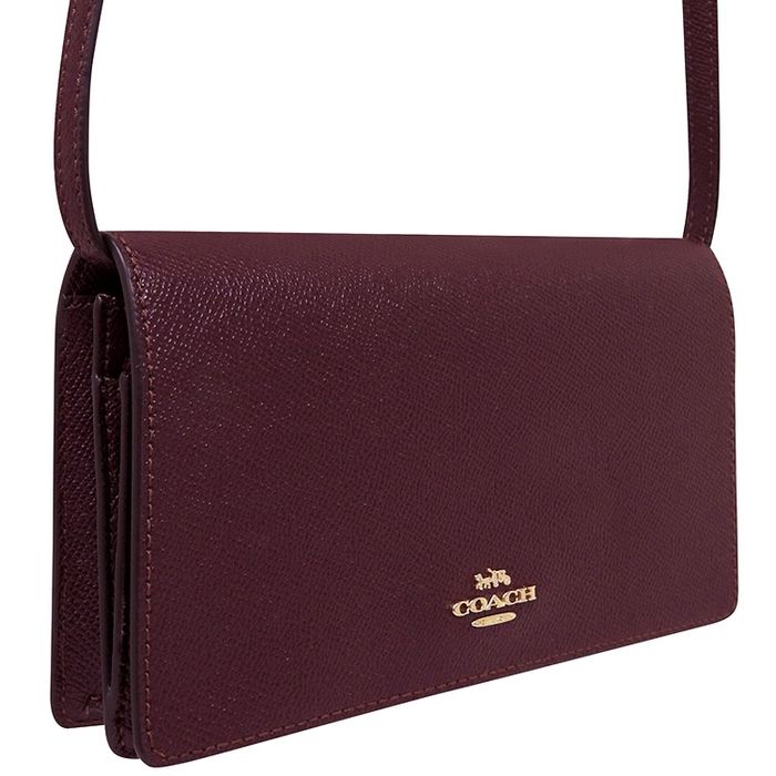 малка чанта Coach бордо