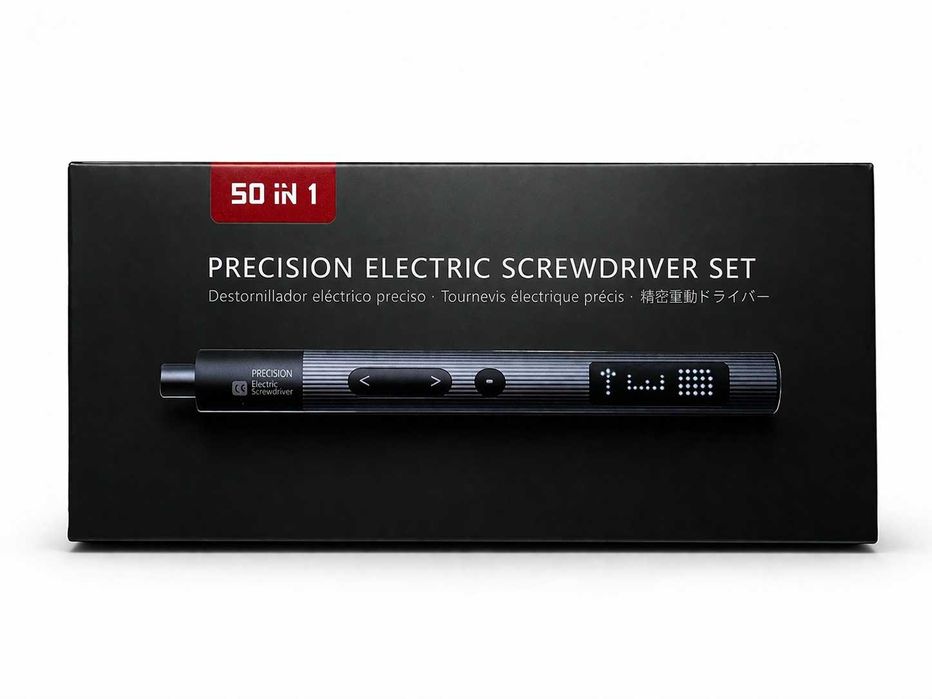 Акумулаторна електрическа отвертка 50 в 1 с накрайници (Type-C)