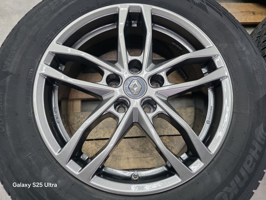 Лети джанти 17ки 5х114.3 Renault + зимни гуми 225/65/17 Hankook