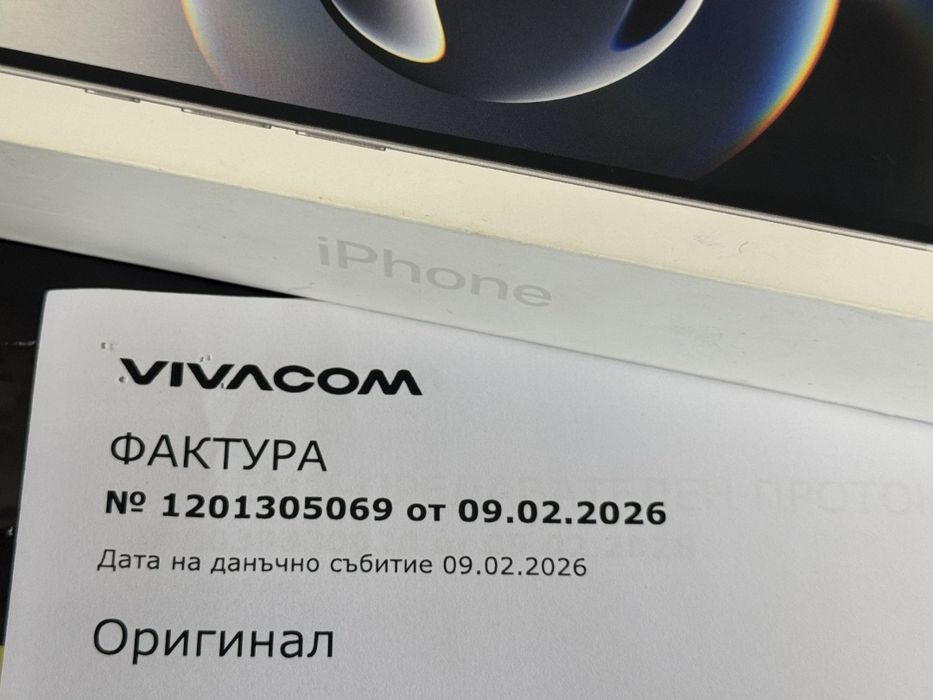 ЗАПЕЧАТАН 128GB iPhone 16e Гаранция Vivacom 2029г. White 16 е