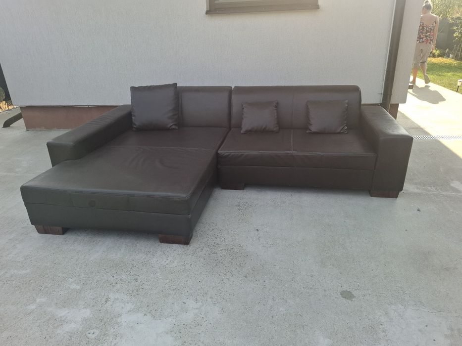 Canapea piele din 2 bucati