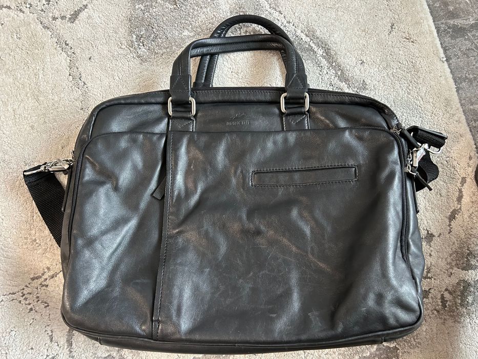 ОРИГИНАЛНА Mancini кожена бизнес чанта