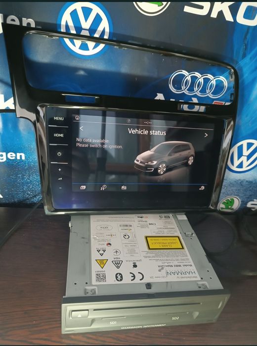 Ramă display 9.2 inch Piano Black Golf7 , Golf7.5