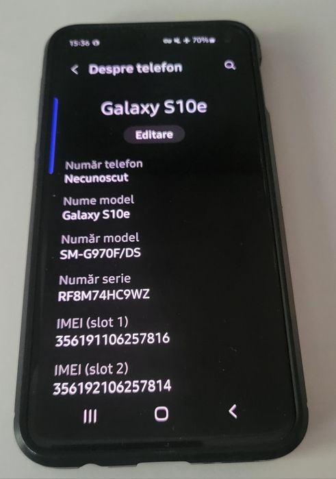Samsung S10e, dual SIM, 128GB, 6GB RAM
