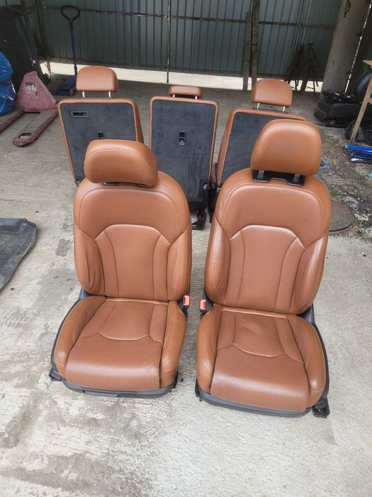 Interior Audi S Q7 2019 Piele maro Incalzire,ventilatie,masaj,memorii