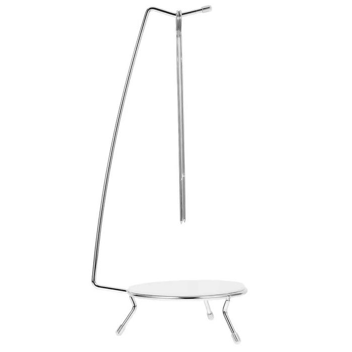 Suport frigarui inox agăţător kebab pentru grătar – 36 x 12,8 x 12,8 cm